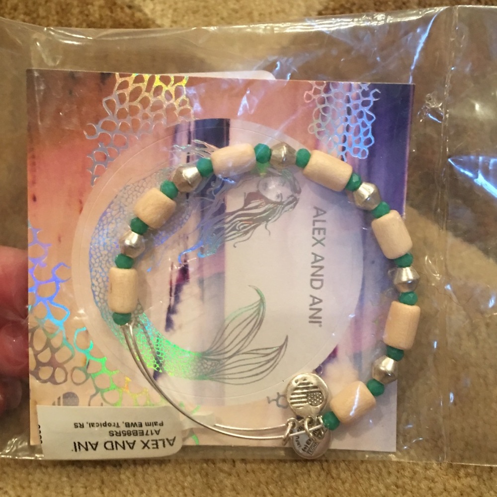 🌴FINAL🌴 ALEX AND ANI palm tropical bangle❤️NWT - Picture 4 of 5